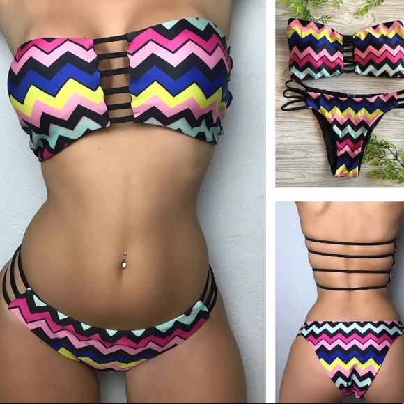 Other - 🍀Striped bikinis brand new S,M,L,XL